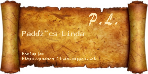Padács Linda névjegykártya
